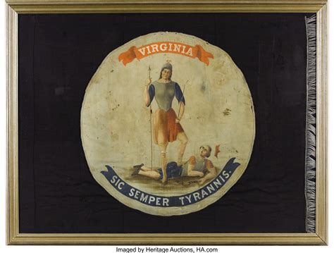 Virginia Regimental Flag Captured by the 53rd Pennsylvania | Lot #25480 ...