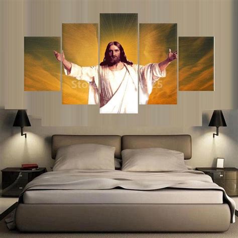 Jesus Christ Christian – Religion 5 Panel Canvas Art Wall Decor ...