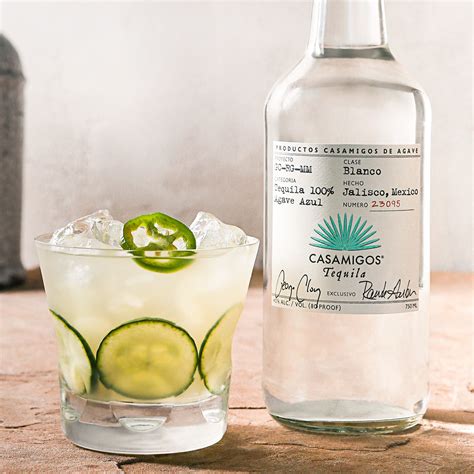 SPICY CUCUMBER JALAPEÑO MARGARITA 2 oz. Casamigos Blanco Tequila 1 oz ...