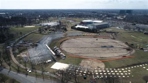 Watch time-lapse video of under-construction New York stadium - Venue ...