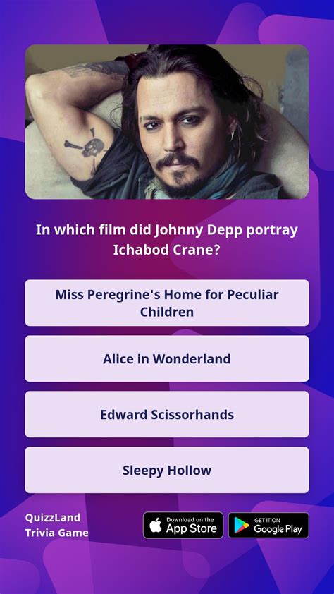 In which film did johnny depp portray ichabod crane – Artofit