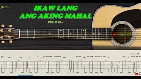 IKAW LANG ANG AKING MAHAL Fingerstyle Guitar with Lyrics and Chords - YouTube