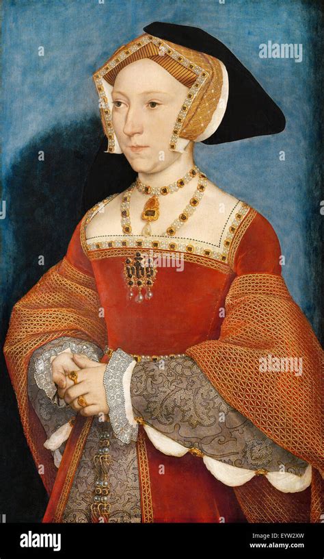 Hans Holbein the Younger, Jane Seymour, Queen of England 1536 Oil on Wood. Kunsthistorisches ...