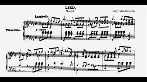 Fanny Mendelssohn - Four Songs for Piano Op. 8 No. 3: Larghetto - YouTube