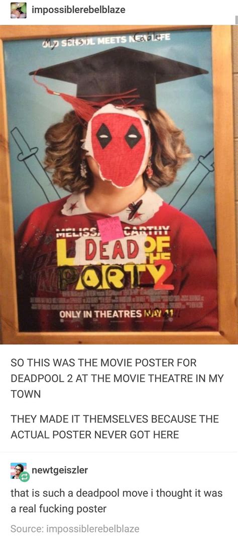 A Deadpool Poster : tumblr