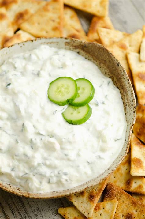 Cucumber Feta Greek Yogurt Dip