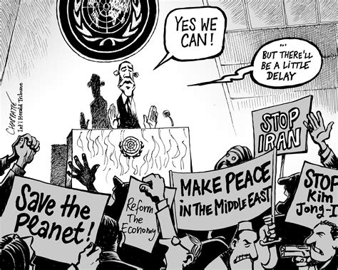 Obama at the United Nations | Globecartoon - Political Cartoons ...