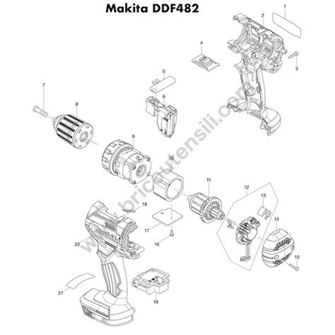 Makita Cordless Drill DDF482 Spare Parts