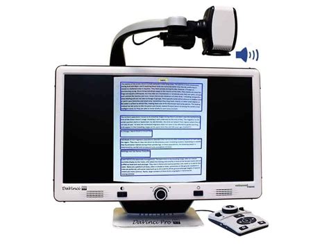 Enhanced Vision DaVinci Pro All-in-One HD Video Magnifier - 24" Screen ...