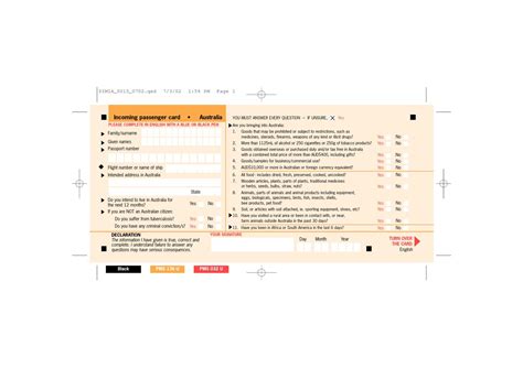 Visa Guide - Navigating Australia's Declaration Card