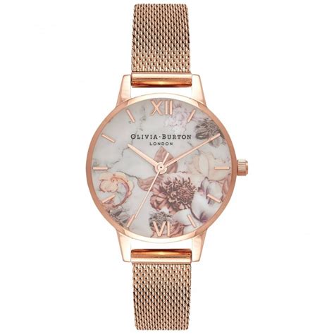 Olivia Burton Ladies' Marble Floral Midi Watch OB16CS06 - Watches from ...