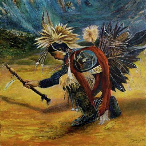 Native American Rain Dance by Sylva Zalmanson