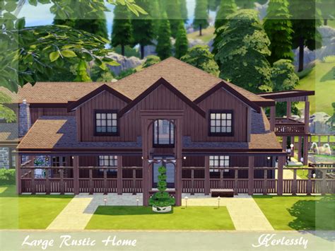 The Sims Resource - Large Rustic Home **no CC**