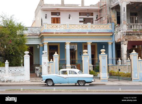 Coloured houses in Havana Cuba Stock Photo - Alamy