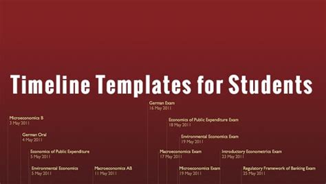 6+ Sample Timeline Templates for Students - DOC, PDF