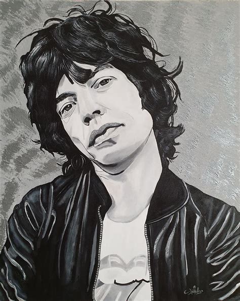 Mick Jagger Painting by Erich Handlos - Pixels