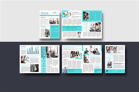 Business Newsletter Template Canva File Instant Download - Etsy