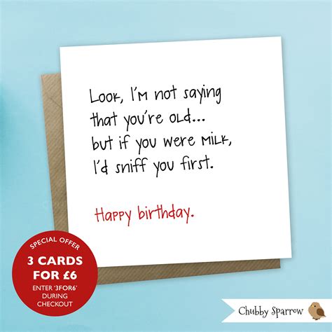 Funny Birthday Card Funny Greetings Card Not Saying - Etsy Australia