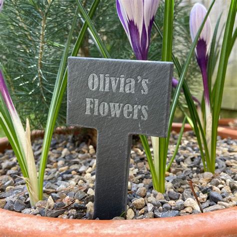 Personalised Engraved Slate Mini Garden Sign | Always Personal | Always Personal