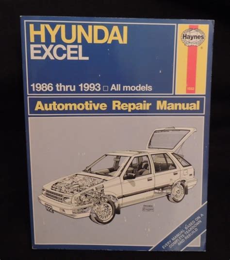 Buy Haynes Hyundai Excel 1986-93 Auto Repair Manual in Port Aransas ...