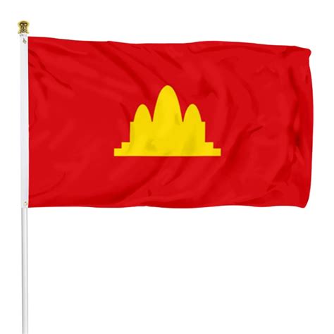 Democratic Kampuchea Flag Banner