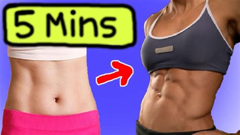 5 MINUTE AB WORKOUT // ACTUALLY WORKS! - YouTube