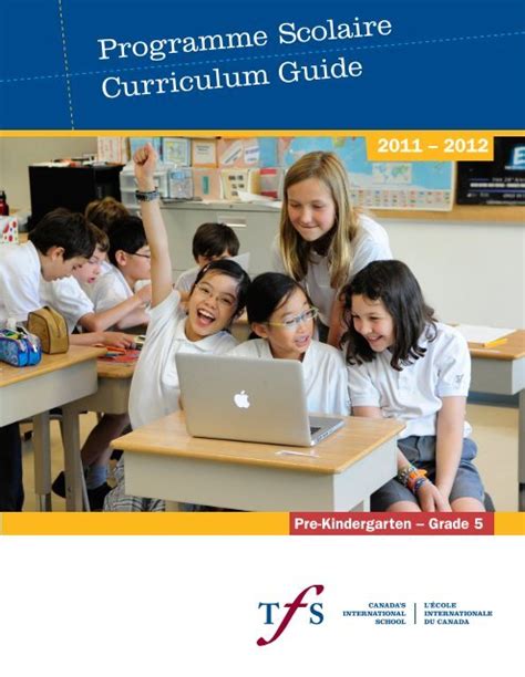 Curriculum Guide Programme Scolaire - Toronto French School