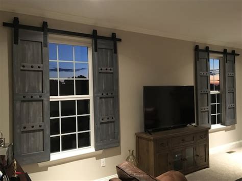 Interior Window Barn Shutters Sliding Shutters Barn Door