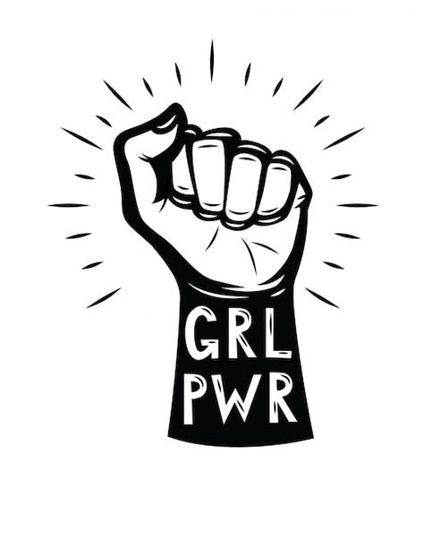 Premium Vector | Woman's fist. girl power