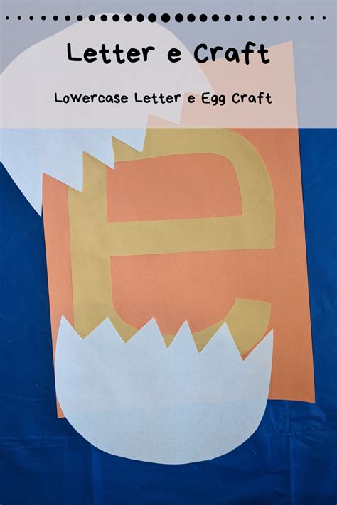 Lowercase Letter E Craft for Preschool - Home With Hollie