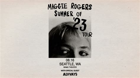 WAMU Theater - News: Maggie Rogers Announces "Summer Of '23 Tour"