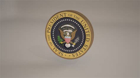 presidential podium seal 3d x