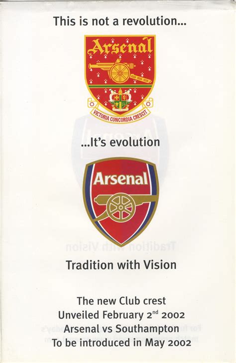 The Corporate Arsenal Crest - First revealed 20 years ago today : Gunners