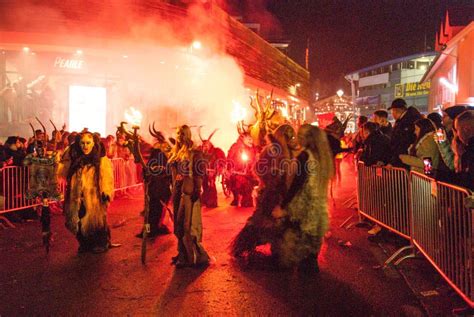 The Krampus Parade in Austria Editorial Stock Image - Image of costume ...