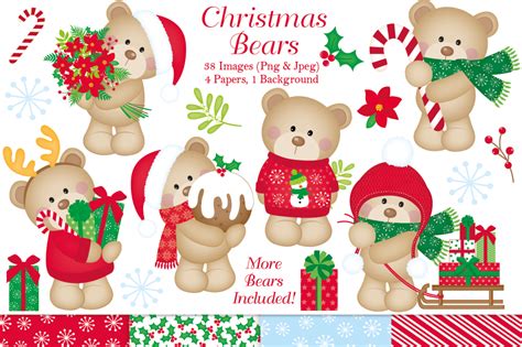 christmas bear clipart 20 free Cliparts | Download images on Clipground 2024