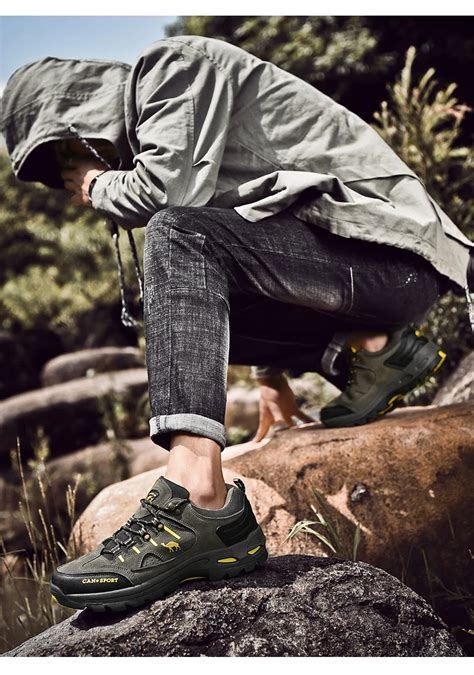 Men Hiking Shoes Autumn Winter Brand Outdoor Mens Sport Trekking Mountain Boots Waterproof ...