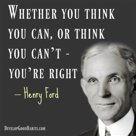 Henry Ford quote about success - Develop Good Habits