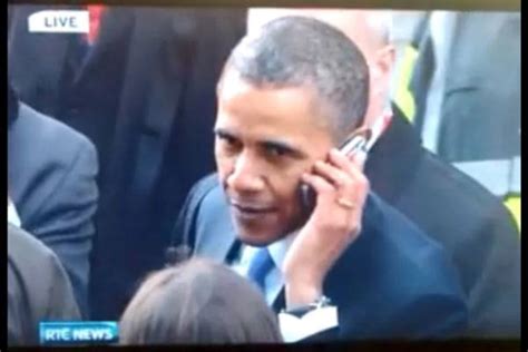 President Obama Grabs Cell Phone, Chats With Unsuspecting Person [VIDEO]