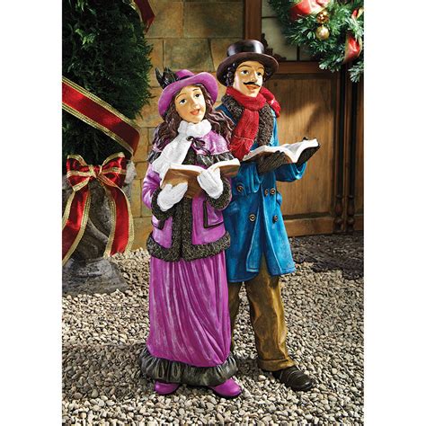 Victorian Holiday Carolers Statue