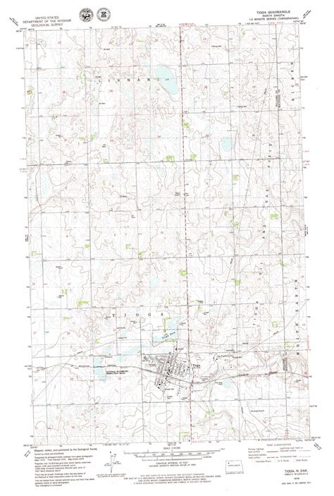 Tioga topographic map, ND - USGS Topo Quad 48102d8