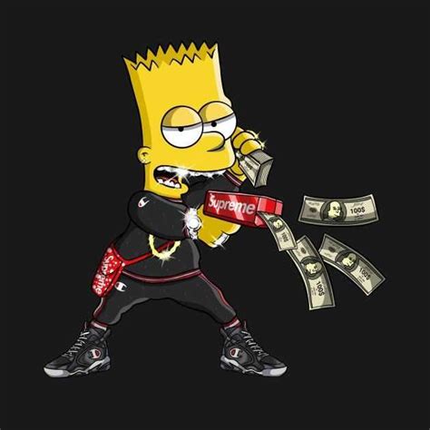 Bart Simpson Wallpaper Discover more Android, Background, Black, Cartoon, gangsta wallpapers ...