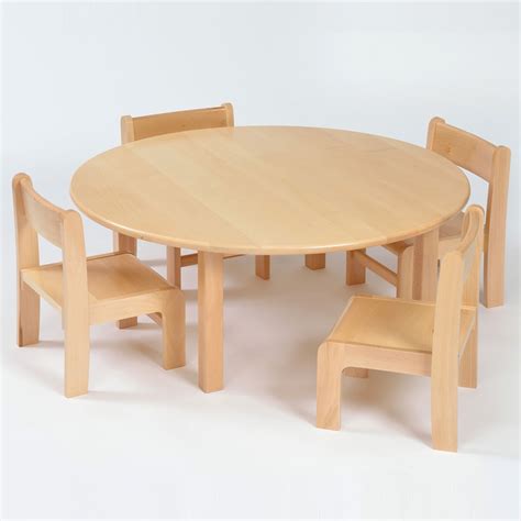 Nursery Round Wooden Table & Chairs (210SH) Package