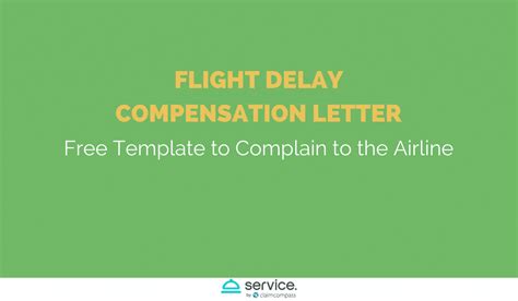 Flight Delay Compensation Letter: Free Template to Complain / Airline Complaint Letter ...
