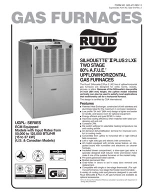 Ruud Silhouette Ii Manual Pdf - Fill Online, Printable, Fillable, Blank ...