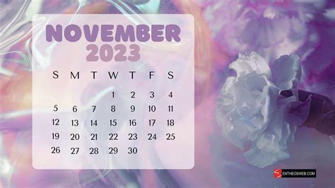 November 2023 Calendar Desktop Wallpaper | EntheosWeb