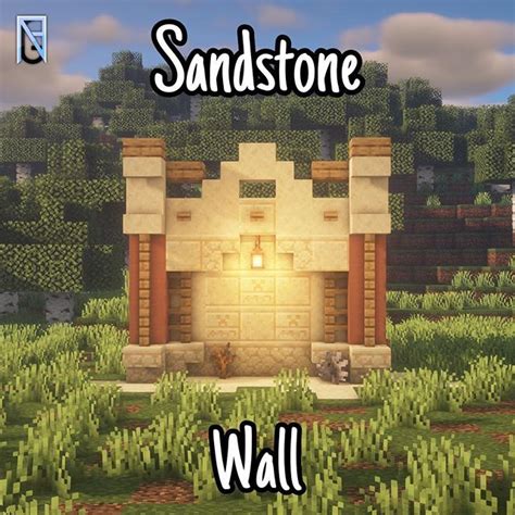 Minecraft Builder | NRGmix в Instagram: «Sandstone wall design! 🏜 Follow @nrgbuilds for more ...