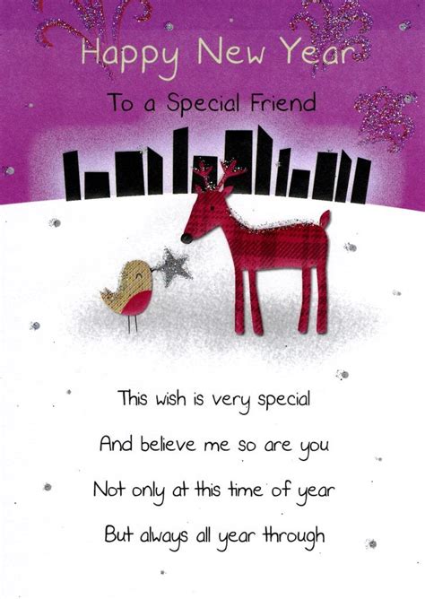 Happy New Year Special Friend Greeting Card | Cards | Love Kates