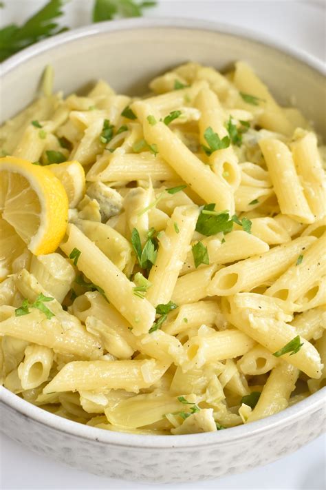 Vegan Artichoke Pasta - Thyme & Love