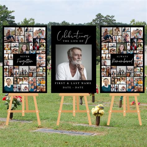 Funeral Photo Collage 24x36 - Etsy