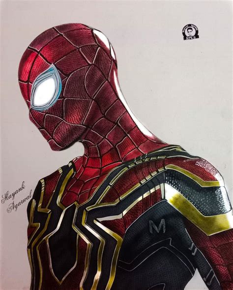 Spider Man Iron Suit | Spiderman drawing, Avengers drawings, Spiderman